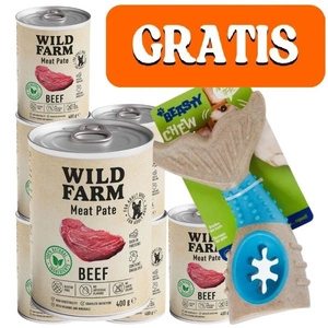 Wild Farm Pate Beef 6x400g glutenfreies Hundefutter