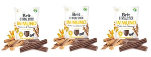 BRIT CARE Dog Dental Stick Immuno mit Probiotika & Zimt 3x7szt (753g)
