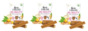 BRIT CARE Dog Dental Stick Mobility mit Kurkuma & Kollagen 3x7szt (753g)