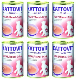 Kattovit Drink Niere/Renal Huhn 6x135ml Dose