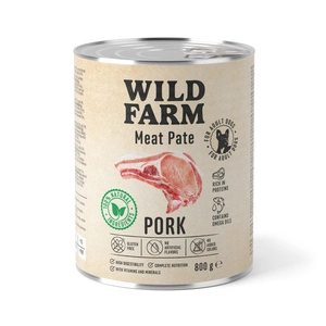 WILD FARM Pastete Schweinefleisch 800g glutenfreies Hundefutter