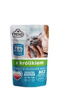 Frendi-Stücke in delikater Sauce mit Kaninchen 100g