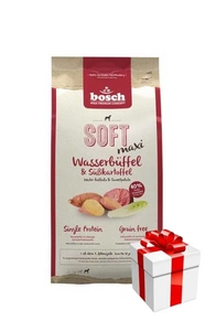 Bosch Plus Soft Maxi Wasserbüffel & Süßkartoffeln 12,5 kg+Überraschung für den Hund