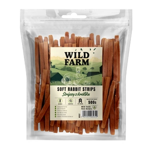 WILD FARM Kaninchenstreifen 500g Hundeleckerli