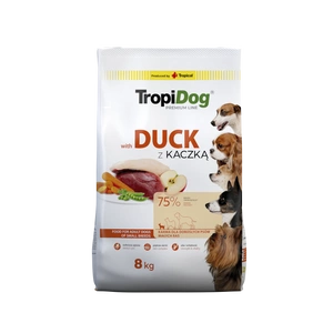 TROPIDOG Premium Adult Small Breeds mit Ente und Reis 8kg
