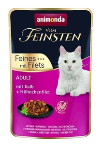 ANIMONDA Cat Vom Feinsten Adult Kalbfleisch + Hühnerfilet 85g Sachet