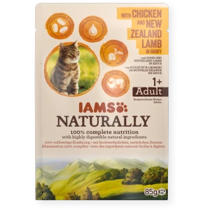 IAMS - Natürlich mit Huhn und neuseeländischem Lamm in Sauce 85g