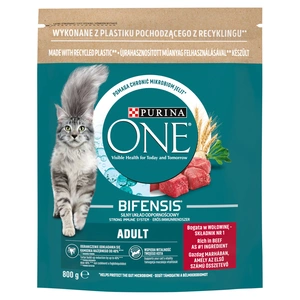 Purina One Katzenfutter für Erwachsene mit Rindfleisch 800g