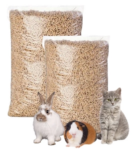 EcoPellet Ökologische Holzpellet-Einstreu für Katze, Hausschweine, Kaninchen 2x15kg