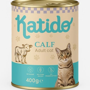 Katido Katzennassfutter Kalbfleisch 400g