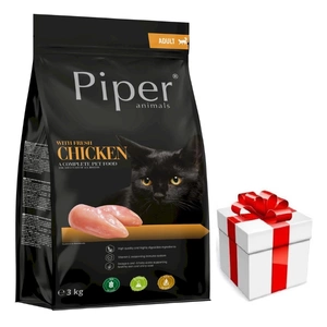 DOLINA NOTECI Piper Animals mit Huhn für Katzen 3kg + Überraschung für die Katze