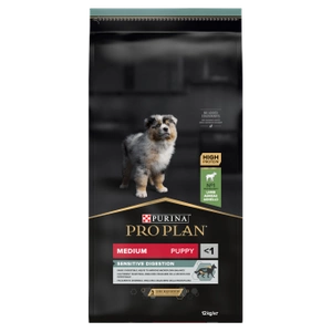 Purina Pro Plan Medium Puppy Sensitive Optidigest, Lamm und Reis 12kg + Überraschung für den Hund