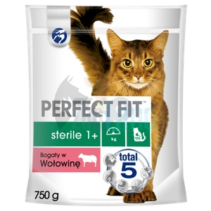 PERFECT FIT (Steril 1+) 750g Beef rich - Katzentrockenfutter für Katzen nach der Sterilisation