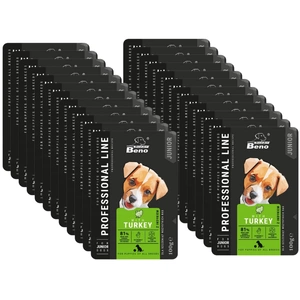 SUPER BENO Junior Welpenbeutel für alle Rassen mit Pute 24x100g