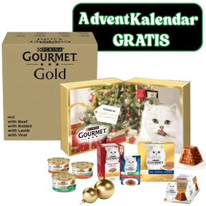 Purina Gourmet Gold Stückchen in Sauce 96x85g + Adventskalender GRATIS!