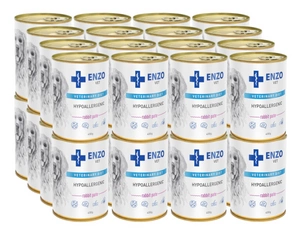 ENZO VET Hypoallergenes Futter mit Kaninchen für Hunde 32x400g