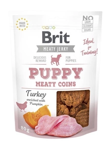 BRIT Jerky Snack Pute Fleischige Münzen für Welpen 80g