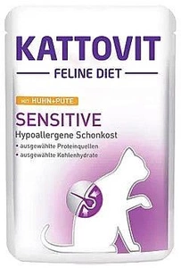 Kattovit Sensitive Huhn+Indika 85g Beutel