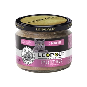 Leopold Pate Mousse mit Putenfleisch für Katzen 6x300g