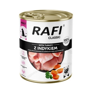 DOLINA NOTECI Nassfutter für Hunde Rafi Classic mit Pute 800g