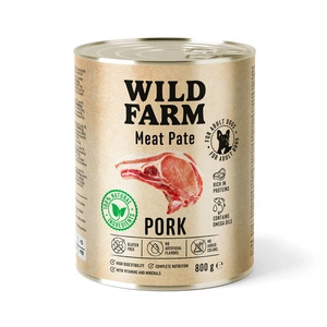 WILD FARM Pastete Schweinefleisch 800g glutenfreies Hundefutter