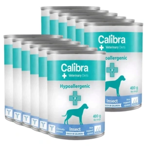 Calibra Veterinary Diets Hundefutter Hypoallergenic Insect & Salmon 12x400g
