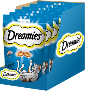 DREAMIES 6x60g - eine Delikatesse für eine Katze mit leckerem Lachs