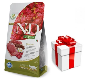 Farmina N&D Quinoa feline URINARY DUCK 5kg + Überraschung für die Katze