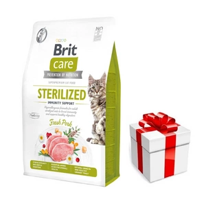 BRIT Care Cat Grain-Free Sterilized Immunity Support 7kg + Überraschung für die Katze