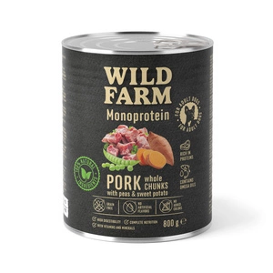 WILD FARM Monoprotein Pork 800 g hypoallergenes Hundefutter