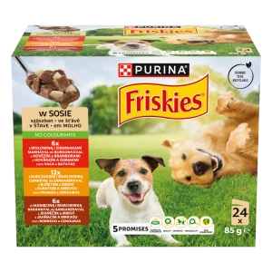 PURINA Friskies Adult Hundefutter in Sauce 24 x 85 g