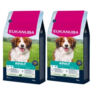 EUKANUBA Adult Small&Medium Breed Rich In Lamm & Reis 2x12kg