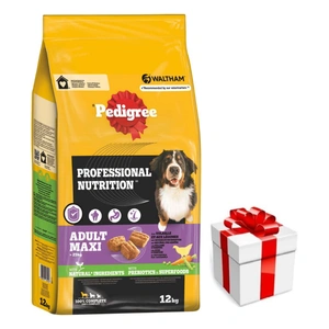 PEDIGREE Professional Nutrition Trockenfutter mit Geflügel für Hunde 12kg + Überraschung für den Hund