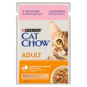 PURINA Katzenfutter Adult Lachs & Grüne Bohnen 85g Beutel