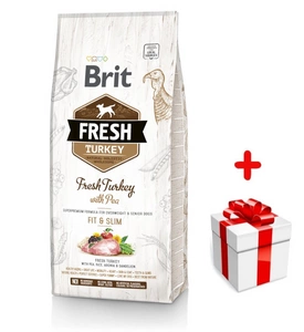 Brit Fresh Truthahn & Erbsen Adult Fit & Slim 12kg+ Überraschung für den Hund