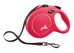 FLEXI New Classic Leine rot L 5m bis zu 50kg - Band