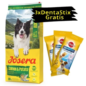 JOSERA Adult Lachs & Kartoffel 12,5 kg + 3x PEDIGREE DentaStix GRATIS!