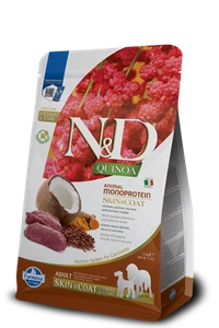 FARMINA N&D Quinoa canine SKIN & COAT VENISON Adult Medium Maxi 7kg