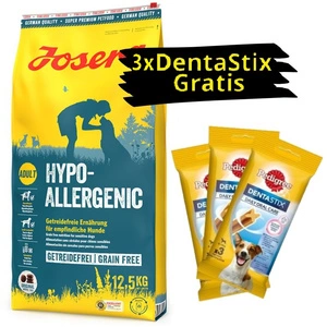 JOSERA Hypoallergen 12,5kg + 3x PEDIGREE DentaStix GRATIS!