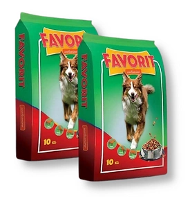 Favorit Hundetrockenfutter mit Rindfleisch 2x10kg