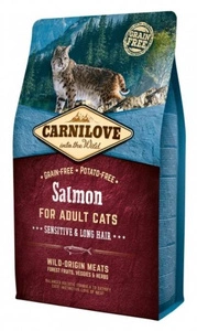 CARNILOVE Katze Lachs Sensitiv & Langes Haar 6kg