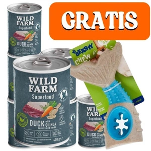 Wild Farm Superfood Duck 6x400g getreidefreies Hundefutter