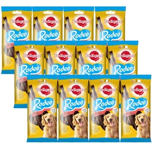 PEDIGREE Rodeo 12x123g - eine Delikatesse für Hunde mit Rindfleisch