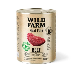 WILD FARM Pastete Rind 800g glutenfreies Hundefutter
