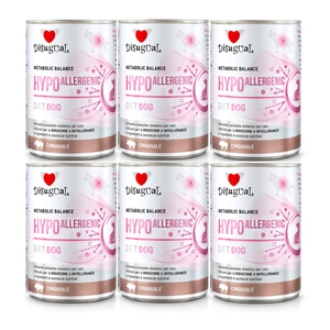 Disugual Nassfutter für Hunde Veterinärmedizinisches HYPOALLERGENIC Wild (Erwachsene) 6x400 g