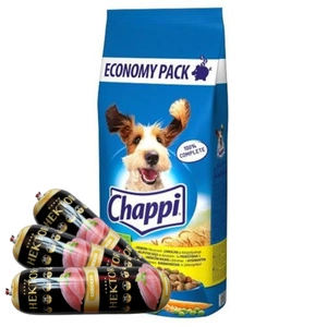 CHAPPI TROCKENFUTTER MIT GEFLÜGEL UND GEMÜSE 13,5kg + Hektor mit Geflügel 3x900g