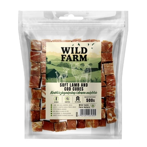 WILD FARM Lamm- und Kabeljauwürfel soft 500g Hundeleckerli