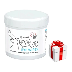 OVER ZOO Augenreinigungstücher 130 Stück + Überraschung für den Hund