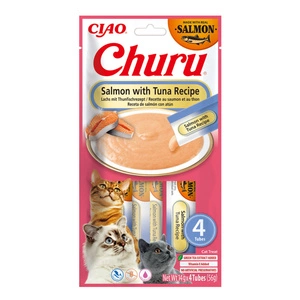 INABA CAT CHURU Lachs mit Thunfisch 4x14g