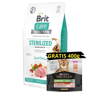 BRIT Care Cat Getreidefrei Sterilisiert Harngesundheit 7kg + Pro Plan 1x400g GRATIS!